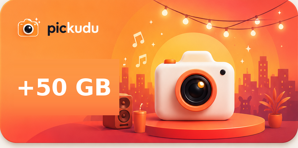 Pickudu +50 GB storage